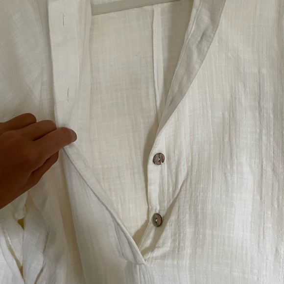 Maurie and Eve long sleeve linen romper, never worn, size 4 - Picture 2 of 7